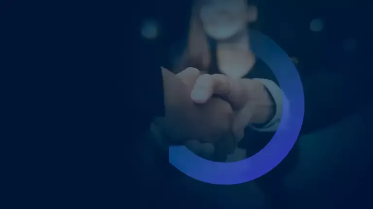 Gráfico e marca circular - slide indústria